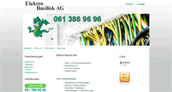 Desktop Screenshot of elektro-basilisk.ch